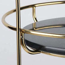 LGR Scaffale Semplice Accessori per la casa creativi Ingresso in Marmo Comò per Camera da Letto Ornamenti in Metallo (24 * 41 cm) Giorno