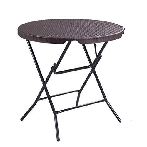Tavolo da campeggio pieghevole Tavolo pieghevole da tavola rotonda, tavoli TV, tavolo portatile desktop curvo per piccolo spazio nel soggiorno, camera da letto, all'aperto, facile assemblaggio Tavolo