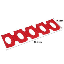 Tappetini per bottiglie di vino in silicone per birra, lattine per frigorifero antiscivolo, supporto per rack, per barbecue, cucina domestica, rosso