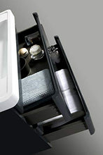Yellow shop - Mobile Bagno Sospeso Cm 100 in Legno Completo di Lavabo in Marmoresina con E Senza Specchiera A LED Modello Meg 1000 Varie Colorazioni Graphite Lucido (Mobile + Lavabo)
