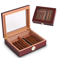 ZYING Black Red Cedar Legno Cigar Box (30Pcs Cigars) Caso Humidor immagazzinamento nel Governo con l'igrometro (Color : B)