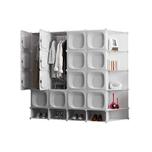 Pezzo di plastica di immagazzinaggio Armadi Armadio guardaroba semplice Assemblato Composizione Armadio (2 stili) HAODAMAI (Size : 183x47x165cm)