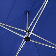 TecTake 800686 Gazebo Richiudibile 3x3 m Pieghevole a Fisarmonica, Alluminio, 100% Impermeabile, con 4 Parti Laterali, Picchetti e Sacca - Diversi Colori – (Blu | No. 403155)