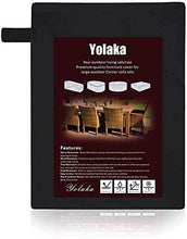 ZJBJ Cover per mobili da Esterno Protector di Divano in Sezione Nero Impermeabile per Il Divano da Patio Set a Forma di Uova 126x61 Pollici