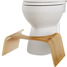 Squatty Potty The Original - Sgabello da bagno con finitura in teak sottile, 17 cm