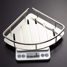 DONGLU mensole Bagno 304 Mensola in Acciaio Inox Cucina Triangolo Maglia Blu Bagno Hardware Parete Rack di Stoccaggio Angolo Cavo E Scarico Pulito