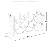 MFLASMF Countertop Wine Rack, Tabletop Metal Wine Holder, Home Decor & Kitchen Storage Rack, Bar, Wine Cellar, Cabinet, Pantry,White