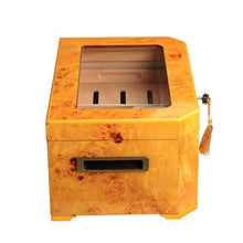WY-YAN Legno di Cedro di Due Pallet cassetto Humidor Messa Giallo