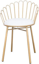YS Sedia Moderna in Ferro con Schienale per Casa/Ufficio, Sgabello da Bancone da Cucina Ergonomico per la Colazione,Bianca,65 cm