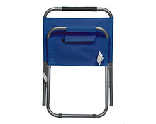 Fair Sedia Mare Spiaggina Pieghevole Portatile Comoda con Portaoggetti 56x52x48 cm ShopOnline (Blu)