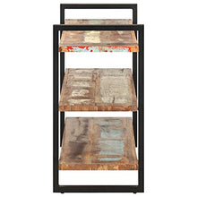 vidaXL Credenza con 3 Ripiani 120x40x75 cm in Massello di Recupero