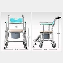 Sedia da Toilette Portatile Ad Altezza Fissa per Uso Sanitario E Sedia da Toilette, Sedia da Doccia con Ruote E Freni A