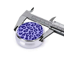Contenitore rotondo per pillole in metallo con stampa leopardo, con 3 scomparti per medicina e vitamine, per viaggi all'aperto