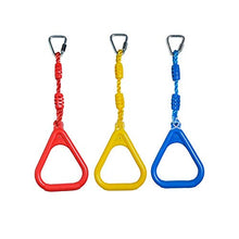 Anelli Swing Bar, Altalena per Bambini, 3Pcs Colorful Backyard Outdoor Gymnastics Ring, Monkey Ring, Climbing Ring And Obstacle Ring, Outdoor Indoor Handshake Climbing Ring