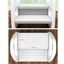 Creator-Z Sgabello da Pediera con braccioli Antiscivolo Progettato Appositamente per i Bambini con 2 Scalini Sedile per Addestramento per WC, Sgabello per Bambini in Bagno,Grigio,3 Step