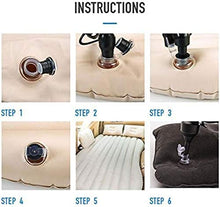 HongLianRiven Lettino da Viaggio Lettino da Viaggio Car Air Mattress Viaggi Campeggio Bed Cuscino Gonfiabile Materasso Gonfiabile Auto Back Seat copridivano Cuscino Car Interior 5-26 (Color : Black)