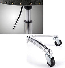 Sgabello Sedia Poggiapiedi Telaio Bar Stool Metallo con Schienale Impermeabile Addensare Girevole Sgabello Rotella Universale Regolabile Bar Stool QAF1008 (Color : D)