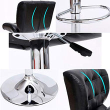 LXYPLM Sgabello Sedie Bar Barstools Pub Cafe Rotazione Sedia Regolabile da Bar in Metallo, Seduta, bancone casa for Il Tempo Libero, Colazione, Pranzo, sgabelli Alti con Schienale Arredo Bar Cucina