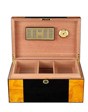Cigar Humidor casa Legno di Cedro Piano Finitura lucida Cigar Box W/chiave igrometro Humidor umidificatore Box