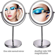 LBWARMB Trucco Specchio con luci Beauty Makeup Mirror Makeup Makeup Light Up Specchio Vanity per Dressing Toeletta Professionale Cosmetico Modo Doppia Fianco Specchio ingrandimento Rotondo