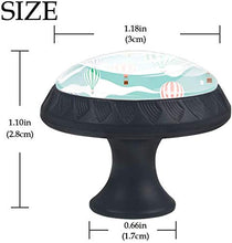 Nuvola variopinta del modello dell'aerostato di aria calda Pomelli per Porta Set di 4 Pomelli per Mobili Manopole per Cassetti Cucina Armadio Vetro
