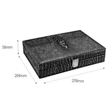 SMEJS Caso di Corsa del Sigaro, Portatile Pelle Cigar Humidor Cedar Wood Storage Case Cigar Box di Legno