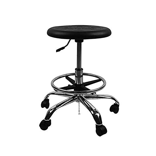 Poltrone Nubao Sgabello Bar Tavolo da Lavoro, Lavoro Sgabello Alto Sgabello Antiscivolo Cuscino 5 rotazioni Salon Hair Salon Ufficio Antistatico Sgabello Lifting475-600mm Nero (Colore: A)