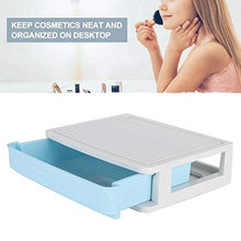Jadeshay Scatola di immagazzinaggio Tipo di cassetto a Un Solo Strato Toilette Scatola cosmetica Desktop Storage Organizer per Camera da Letto Domestica(Blu)