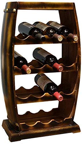 Botte di Vino in Legno Portabottiglie Portabottiglie in Legno Modellazione di Botte in Legno massello per casa di Famiglia Bancone Bar Hotel Ristorant