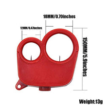 AUEDC Acciaio Inossidabile Ghigliottina Hole Lama a Doppio, Grosso Calibro Cigar Cutter Environmentally Friendly plastica Sigaro ghigliottina per la Maggior Parte Formato di sigari,B,Onepack