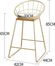 Yxsd Sedie da Pranzo Ferro Bar Stool Ferro battuto Bar Stool Cafe Bar Sedia Alta Sedia Sgabello Cucina Colazione Bench Chair Altezza Seduta (Color : E)