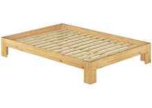 Erst-Holz Elegante Futon Matrimoniale 140x200 in Pino Laccato con doghe rigide 60.67-14