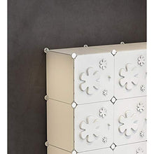 Armadio per appendere vestiti combinati armadi modulari Armoire armadio armadio a cubo per libri, giocattoli Rollsnownow, plastica, 183x147x47cm(A)