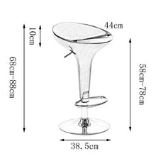 UWY Sgabelli da Bar Sedia da Bar Sgabello Alto per la casa Sedia Four Seasons Single Double Bar Stool Chair Smooth Rotating Telescopic Cushion Curve Design Bar Stool (Colore: B, Dimensioni: Uno