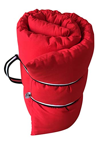 Futon Pieghevole 65 x 200 x 8 (Rosso)