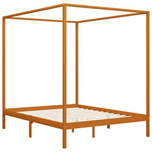 SKM Giroletto a Baldacchino Marrone Miele Massello Pino 180x200 cm