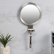 TOPBATHY Specchi Doccia Antiappannamento con Gancio Punzonato Specchio per La Casa Specchio per Il Trucco Specchio da Barba per Bagno Gabinetto