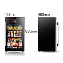 Armadietto per Vino freestanding, Porta in Vetro temperato LCD a Doppio Strato in Acciaio Inossidabile con Display LCD, casa/Bar