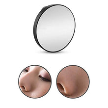 ZCCL Specchio per Il Trucco Illuminato con ingrandimento 10X, Specchio con Ventosa Illuminato per vanità cosmetica con luci a LED Bianco
