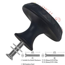 Set di 4 maniglie rotonde per armadio da cucina, credenza, cassettiera, cassettiera, con viti, per cucina, comò, armadietto, bagno, armadio