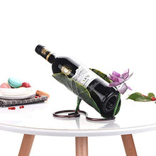 Lxlxq Creativo cremagliera del Vino di Moda Foglia di Loto Forma cremagliera del Vino personalità Bottiglia di Vino cremagliera Ornamenti in Ferro battuto