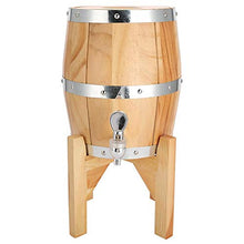 Botte di vino, Wine Keg, Botte ispirata al vintage, Contenitore per barile da barile da vino da bar in legno di quercia da interno in acciaio inossidabile da 3 litr(Legna)