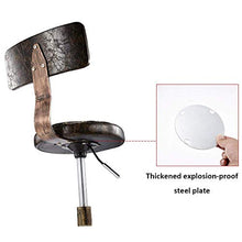 Poltrone Nubao Bar Stool regolabile su rotelle, Auto Detailing Sgabello con sede nera del cuoio sintetico, altezza regolabile 52-62 cm, Reggere il peso di 160 Kg, saloni di taglio Sgabello con schiena