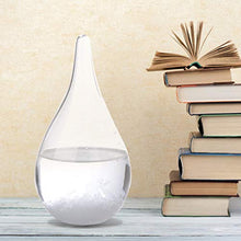 Pratico vetro anti-tempesta, vetro anti-tempesta per la previsione del tempo, elegante trasparente per bar a casa(White without base)