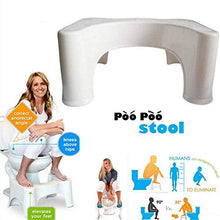 Sgabello da Toilette da Bagno, Sgabello da Toilette accovacciato Antiscivolo Ausilio per Il Bagno Sgabello da Bagno in plastica Aiuta ad alleviare la stitichezza, da Usare in Qualsiasi Bagno 7.1