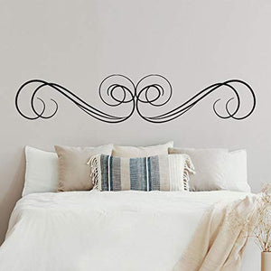 Adesivi per testiera del letto, T-MK304, 38 x 190 cm, colore: Nero