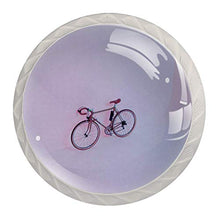 Rosa della bicicletta 4 PCS Pomelli per Porta, Pomolo per Mobile, Pomelli per Mobili con Viti, Maniglia per Armadietto, Pomelli per Porta, Pomelli per Cassetti per Porta, Armadio, Cassetto e Credenza