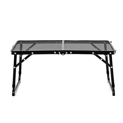 Ldfzq Tavolo Pieghevole da Picnic in Alluminio, Tavolo da Pranzo in Rete Regolabile 60 * 40 CM, Ultraleggero E Resistente, Tavolino per Barbecue da Campeggio Party in Giardino