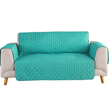 Antimacchia Sofa Protettore ,Fodera per divano reclinabile, protezione per tappetino per bambini per cani, copridivano reversibile, per fodere per soggiorno-grigio chiaro a 2 posti (130x196 cm)