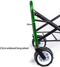 HJBH Outdoor Pieghevole Utility Wagon, Pieghevole da Giardino Portatile Carrello a Mano Multifunzione, Manici Regolabili, Adatto a Shopping Picnic Beach Park (Color : H)
